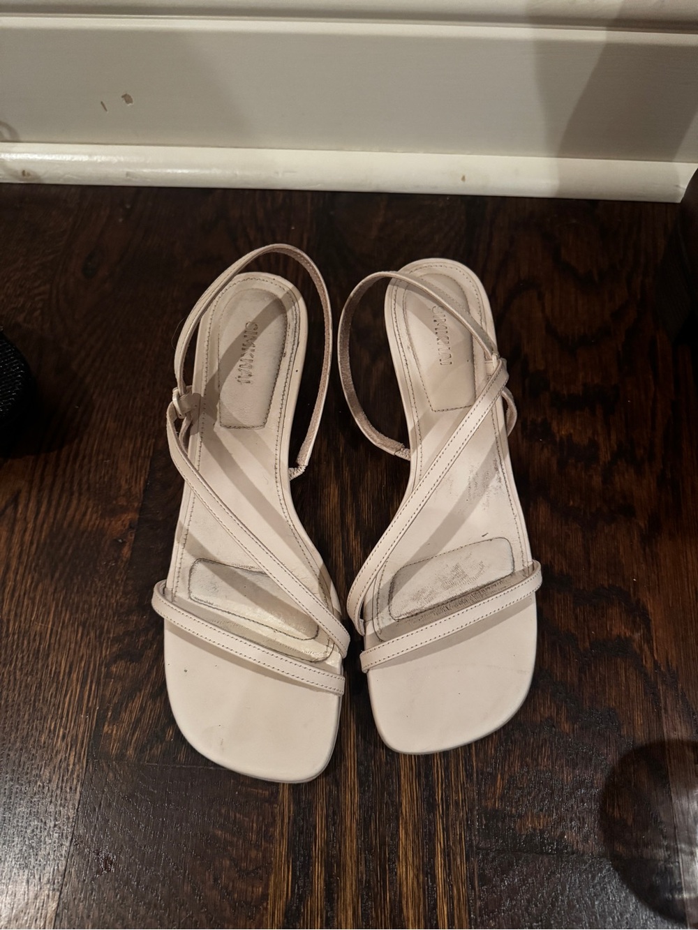 Simkhai Cedonia Strappy Leather Slingback Sandal Heels